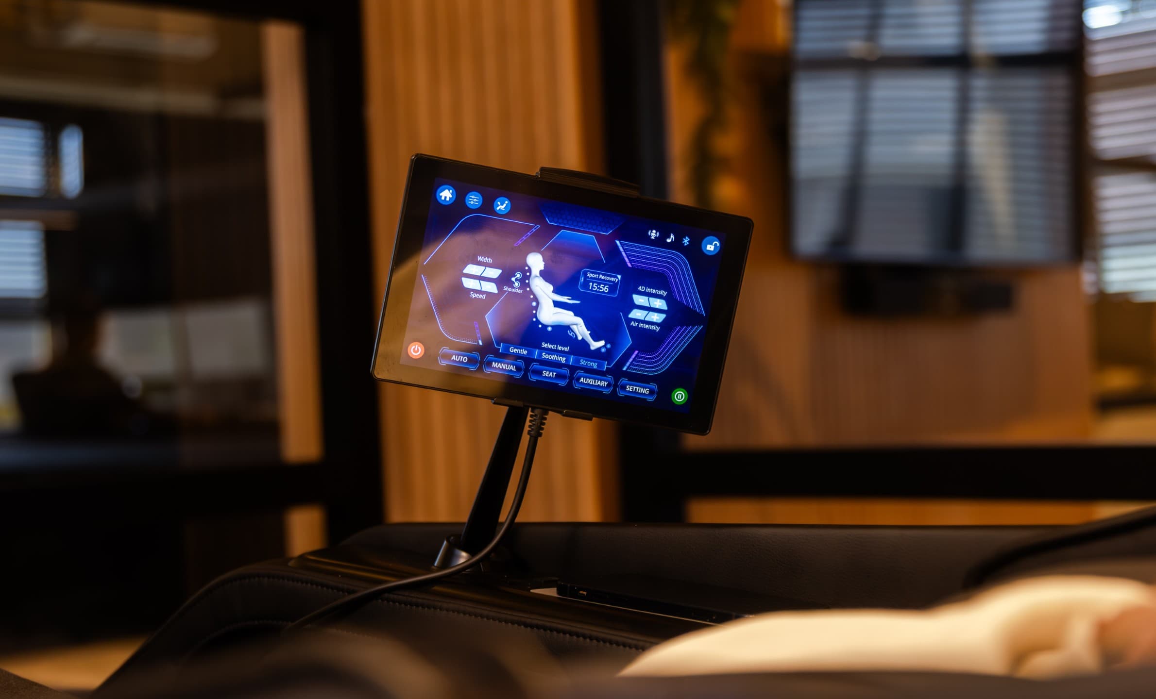 Masszázs személyre szabása 5 sebességgel és 5 erősségi fokozat használatával